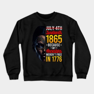 Juneteenth Women Juneteenth design African American Crewneck Sweatshirt